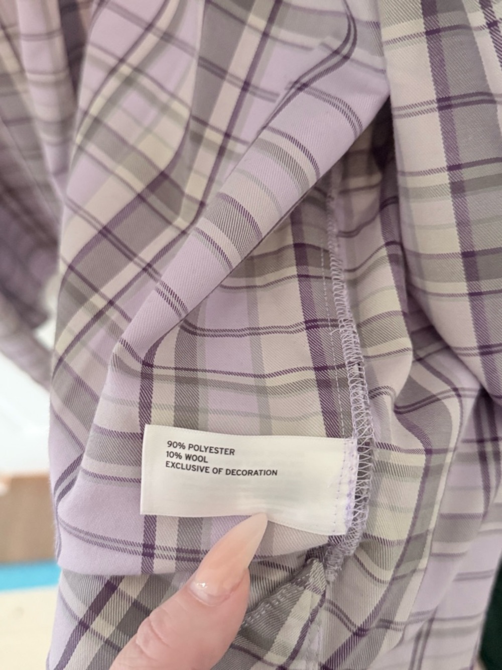 Alaskan Hardgear by Duluth trading Company  Light Lavender and Gray Plaid Shirt - Picture 6 of 6
